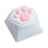 Lovely Single OEM Profile CatPaw Silicone Keycap for-White 1