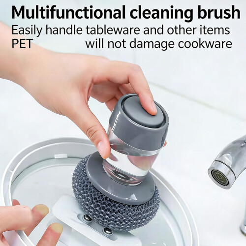 Automatic Soap Dispensing Scrub Pad With Practical Steel Wire-2 1