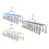 Stainless Steel Sock Hanger 20 Clip Rustproof Garment-Blue 2