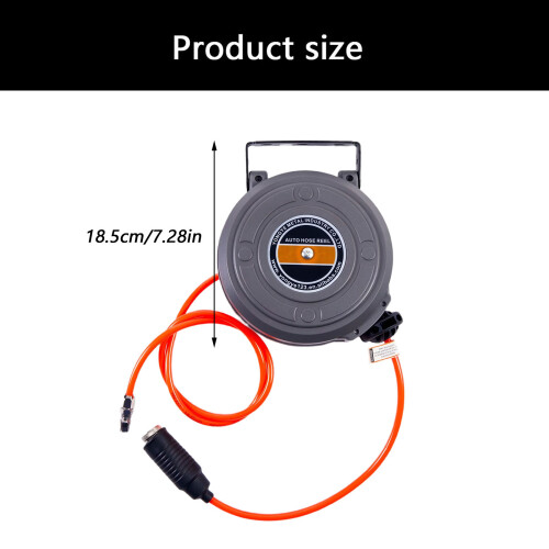 Compacts Air Hose Reel Automatic Retractable Function Pneumatic 2
