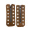 Shoe Lace Zippered Inserts Waterproof PU-Brown 12hole PU 1