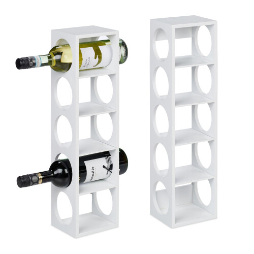 Witte wijnrekset van 2 1