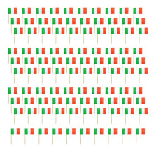 100 stuks kleurrijke nationale vlag taart decoraties-Italië