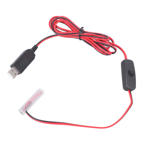 USB 5V to 1.5V Converters for 3A Battery Replacement-2 meters