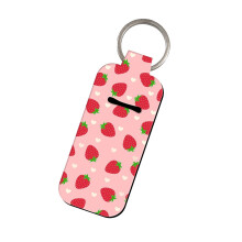 Porte-clés en néoprène imperméable pour baume à lèvres-NR40448