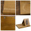 Wooden Geometric Bookshelf Triangle Base Integrated Cup Holder 7