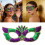 2pcs Lightweight Sequins Mask with Elastic-three color flame 3