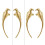 Metal Magpie Shape Cabinet Handle For Wardrobe Closet-a pair 2