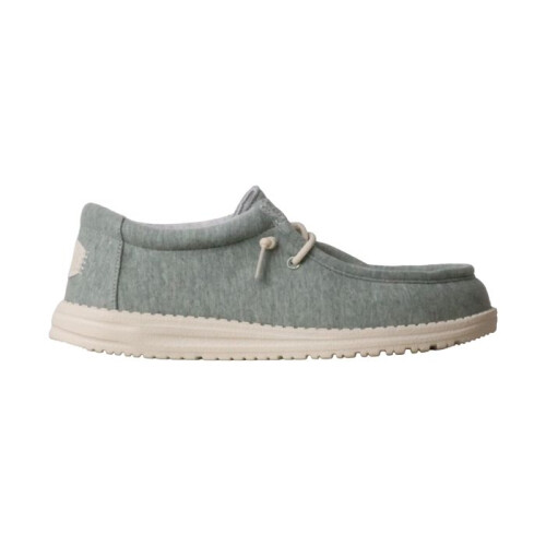 Mocassin à Lacets Hey Dude Wally Stretch Jersey - Seafoam 1