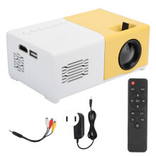 Projecteur HD portable ultra-compact avec duplication d'écran sans fil et audio stéréo intégré pour une utilisation de divertissement polyvalente