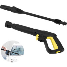 Solução de limpeza potente, pistola de lavadora de alta pressão, lança de mangueira com engate rápido, pistola de lavadora universal para