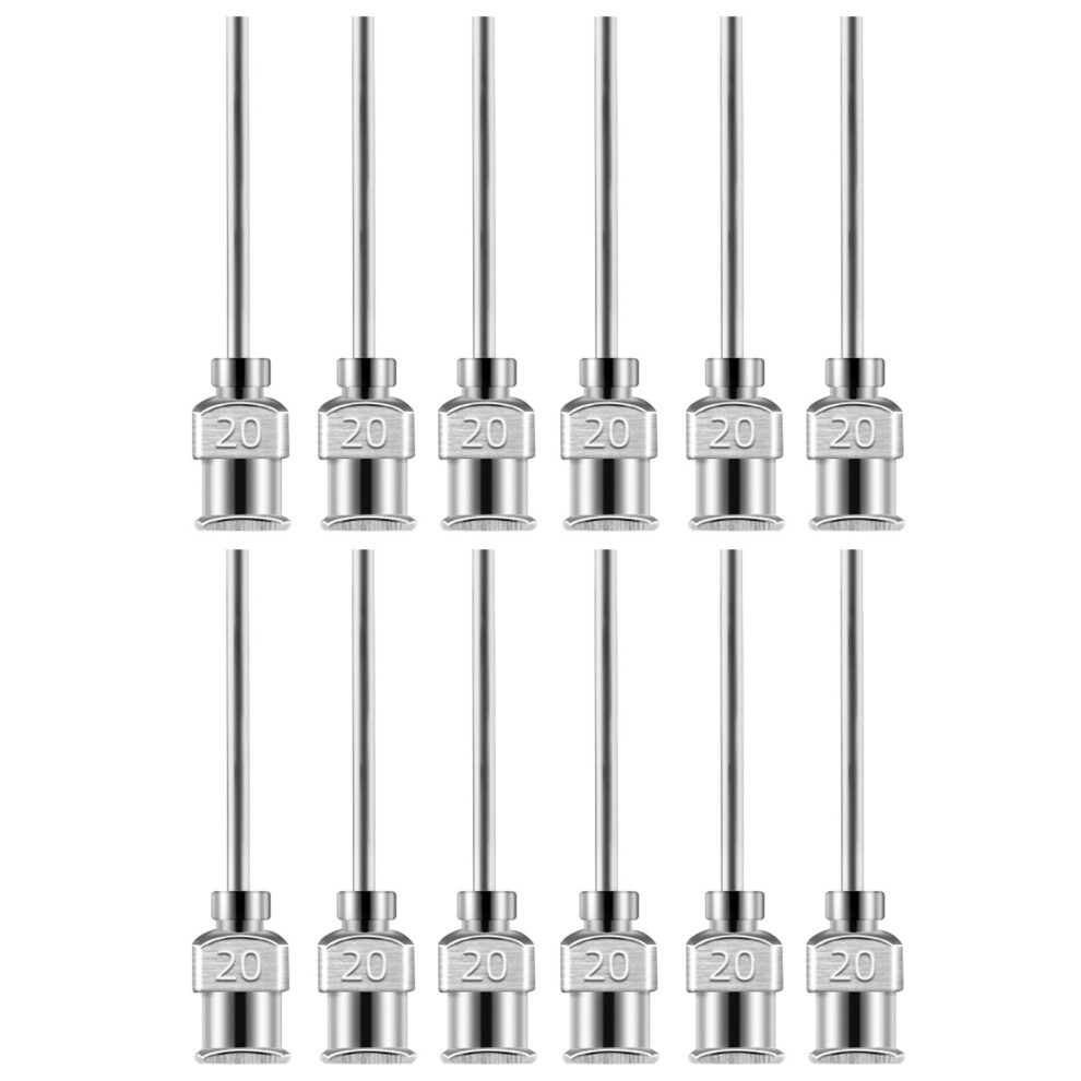 12Pcs Stainless Steel 38Mm Dispensing Tip Dispensing Needle-20G 7751001368288