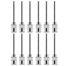 12Pcs High Accuracy Glues Dispensing Needle 38mm Stainless-14G
