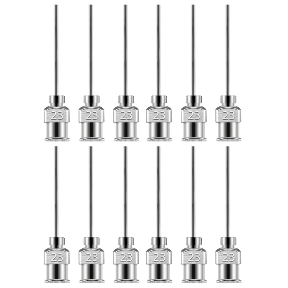 12Pcs 38Mm Glues Dispensing Needle Tip Metal Needle-23G 7751001369674
