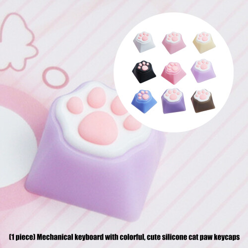 DIY Mechanical Keyboards ABS CatPaw Personality Keycap-Black 2