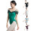 Elegant Mesh Dance Leotard Bodysuit For Training-White XL 3