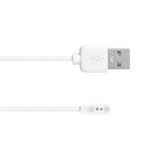 Câble de chargement USB magnétique de voyage, transfert de-Blanc