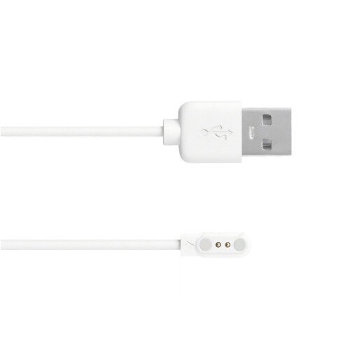 Câble de chargement USB magnétique de voyage, transfert de-Blanc