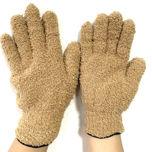 Gant de nettoyage multi-usage avec Texture en microfibre,- kaki