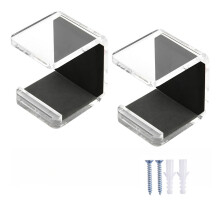 Pack de 2 supports de bâton de hockey avec coussins de-Clair