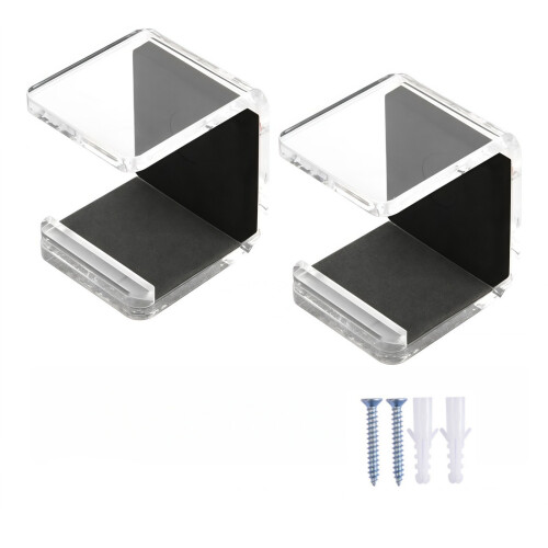 Pack de 2 supports de bâton de hockey avec coussins de-Clair