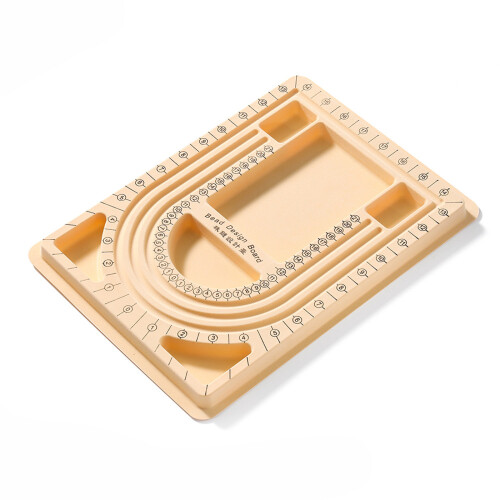 Multi Functional Plastic Beading Tray For-yellow necklace plat
