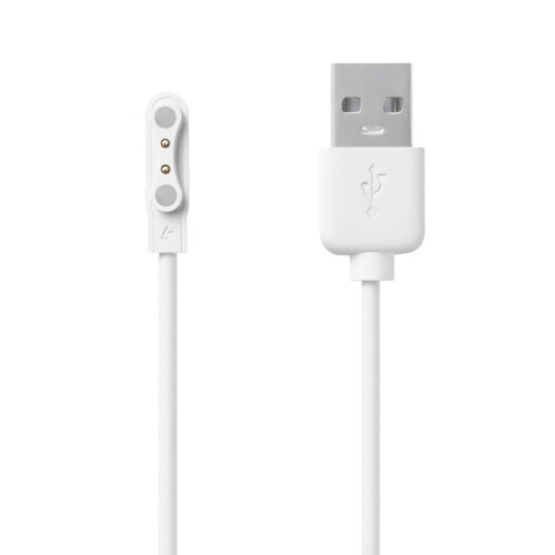Fil de cordon de charge magnétique 2 broches, espace de-Blanc