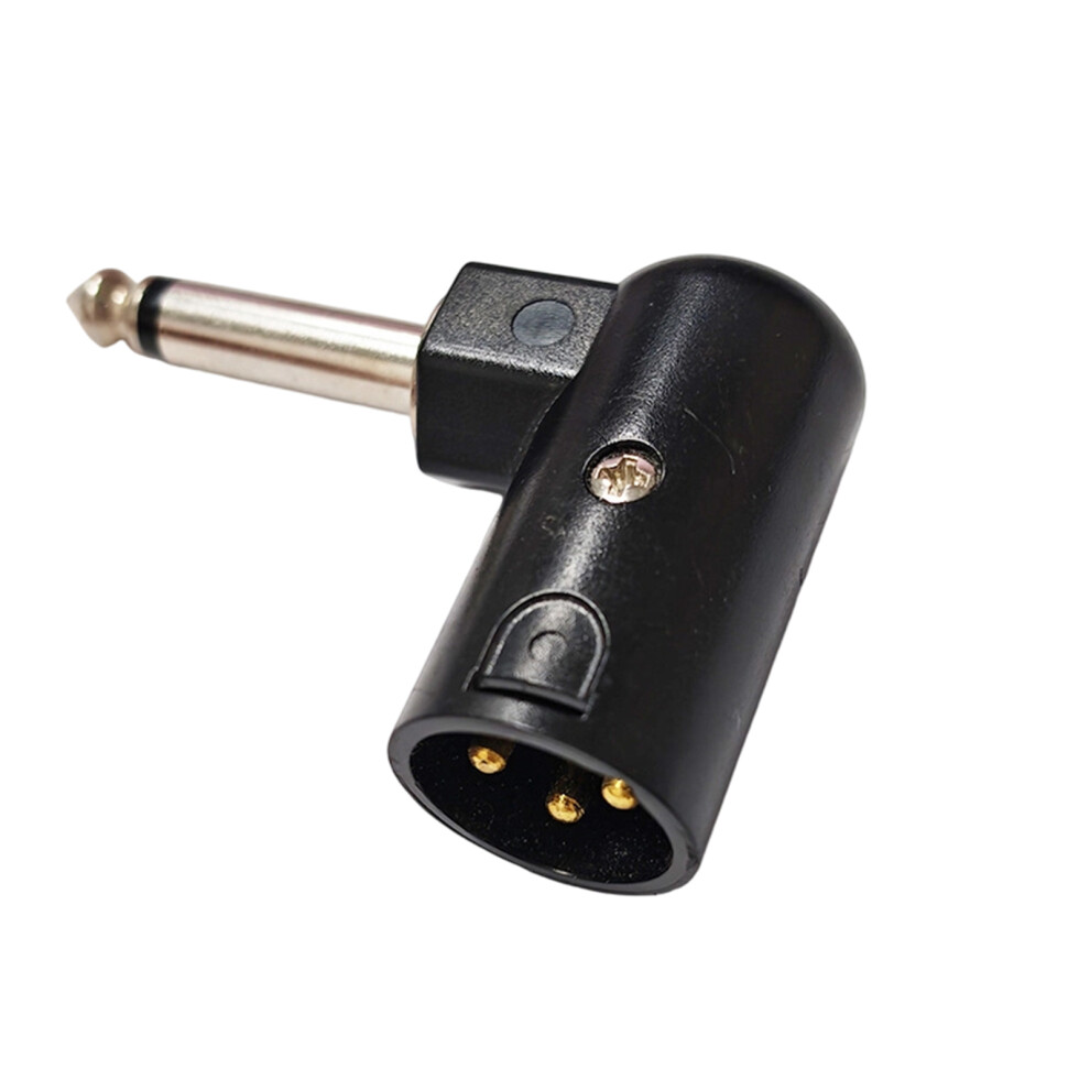 6.35Mm To Xlr 3 Pin Audios Converter Right Angle Adapter For-M 7751001368264