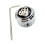 1Pc Metal Gear Knobs with Hole Electric Bass Guitar-Silver 1