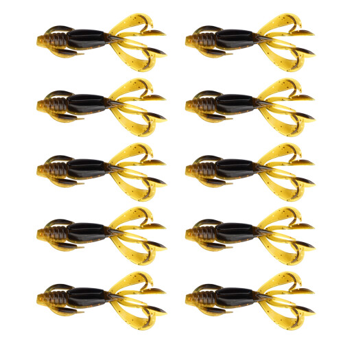 10Pcs Soft Crawfish Baits Artificial Baits Floating-ColorJ 70MM