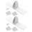Supports de base pour écran de cheminée en verre, support-Blanc 1