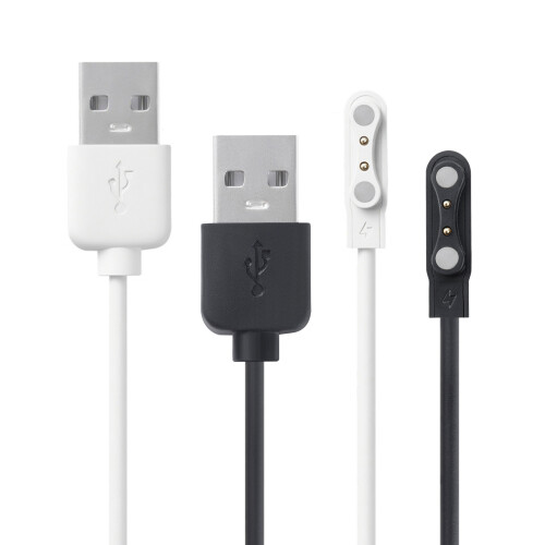 Fil de cordon de charge magnétique 2 broches, espace de-Blanc 1