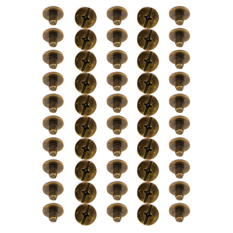 50Pcs 5 Color Screws Rivets Multiprupose-Bronze 9.5Mm 5Mm 4Mm 7751001368707