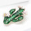 Broche à motifs de cactus à fleurs vibrantes, avec strass en 6