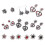 Bijoux d'oreilles en alliage,-Boucles d'oreilles Edelweiss 2 2