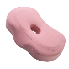 Einloch-Memory-Foam-Kissen für Seitenschläfer mit Ohrloch,-Rosa