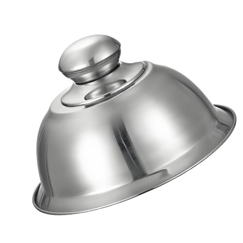 Cloche-Heftabdeckung aus Edelstahl, Grillabdeckung, Deckel,-26CM