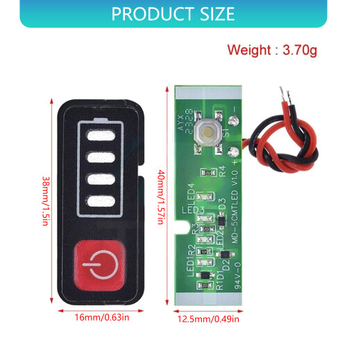 Durability Capacity Display for 5S 18V-21V Li Cells Batteries 2