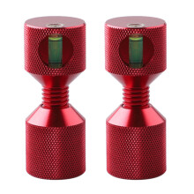 Aluminum 2 Hole Flange Leveling Pin 1-1/8” Size For Precise-Red