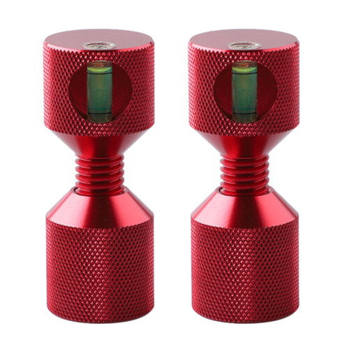 Aluminum 2 Hole Flange Leveling Pin 1-1/8” Size For Precise-Red