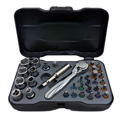 High Torques Ratcheting Screwdriver Set With Steel Handle DIY