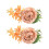 Retro Curtain Tiebacks Flower Curtain Holdbacks-oran  red 1