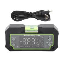 Digitale gradenboog voor nauwkeurige metingen, magnetische adsorptie, waterdicht LCD-display met achtergrondverlichting, datahold-functie, universele