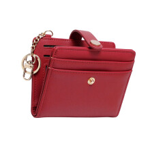 Wallets for Women Clutch Wallet with Rfids Blocking-Burgundy