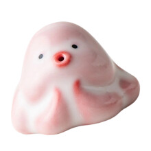 Keramik Miniatur rosa Pferd Figur chinesische Fengshui-Oktopoden