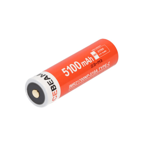 Acebeam 21700 (5100mAh) USB-C Protected Battery