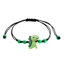 Vibranting Resin Dinosaur Beaded Bracelet For Boys Girls-G.