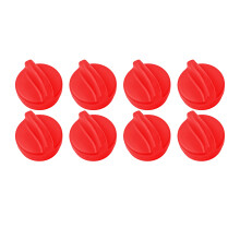 Clips magnétiques en Silicone pour aliments, 8 pièces,-Rouge