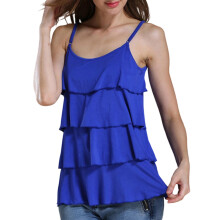 Women's Pregnancy Clothes Maternity Nursing Tank Tops-Blue XXL