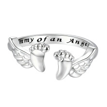 Heartwarming Angel Rings Adjustable Band Thoughtful Present For